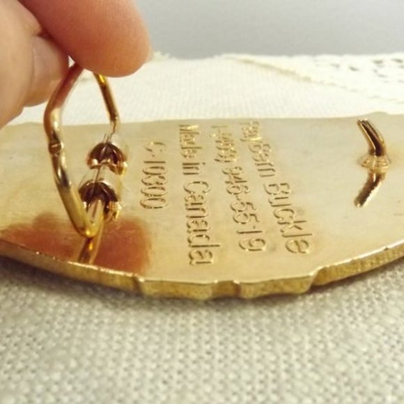 Vintage United Van Lines Brass Trucker Belt Buckle - Picture 8 of 8